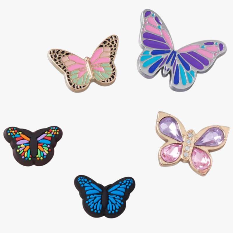 Crocs Butterfly 5 Pack Jibbitz Charms