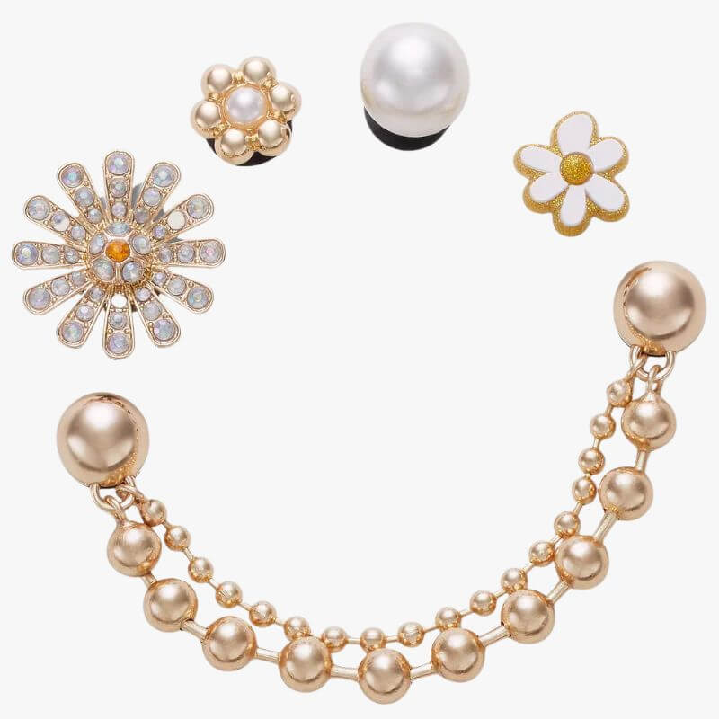 Crocs Pretty In Gold 5 Pack Jibbitz Charms