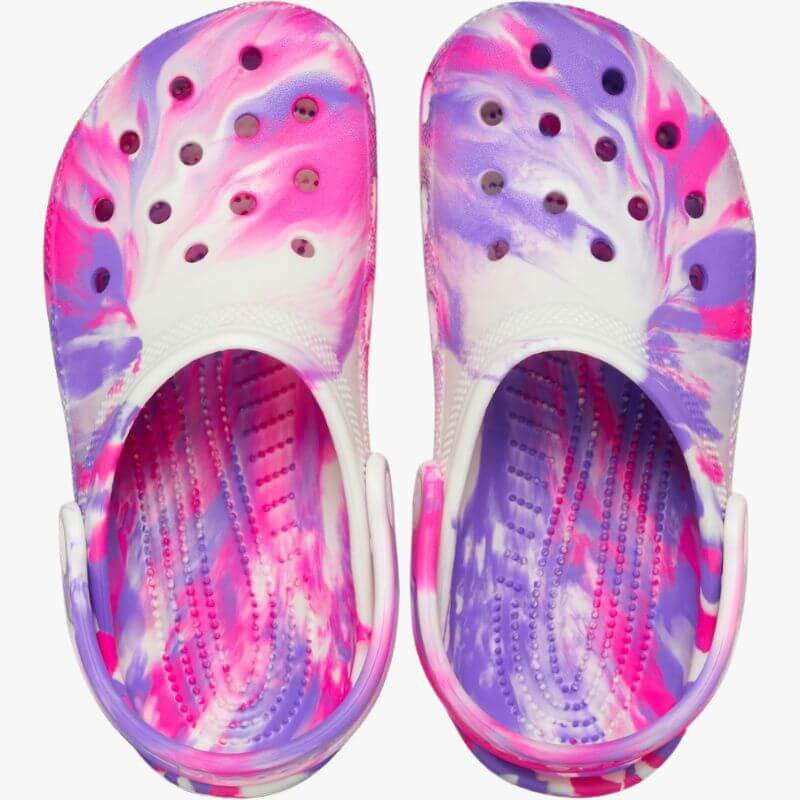 Crocs Kids Classic Glow Marbled Clog