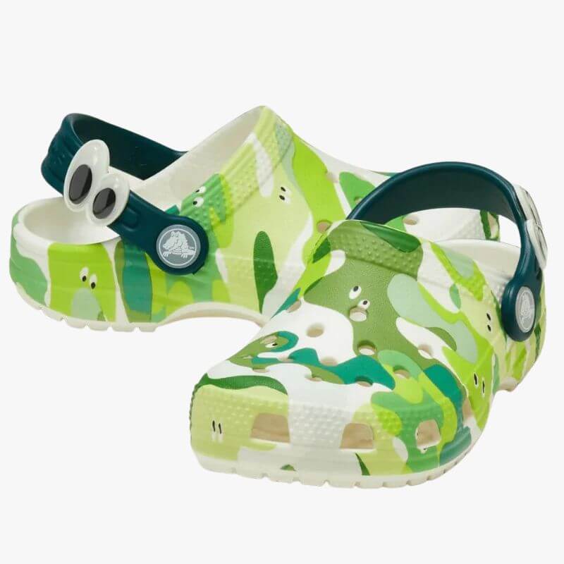 Crocs Toddler Classic Glow Slim Monsters Clog