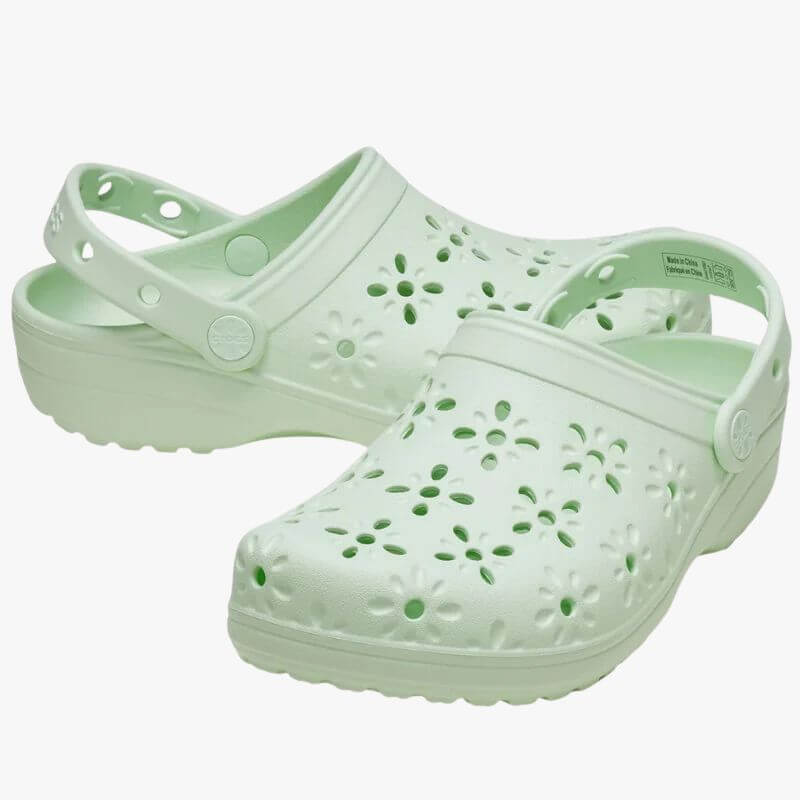 Crocs Classic Floral Cut Out Clog