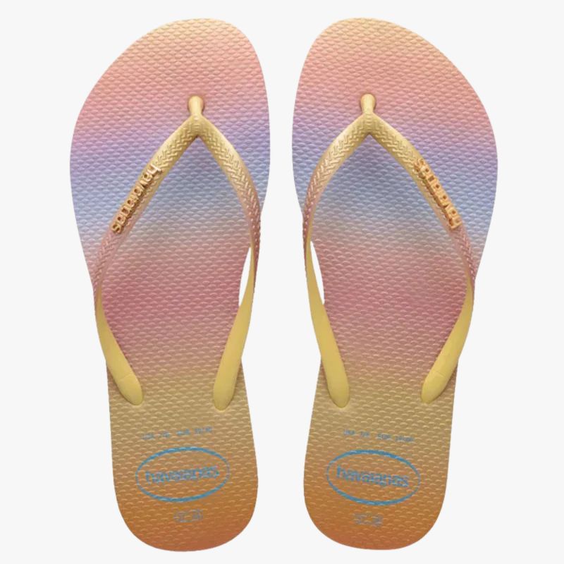 Havaianas Slim Metal Logo Gradient Thong