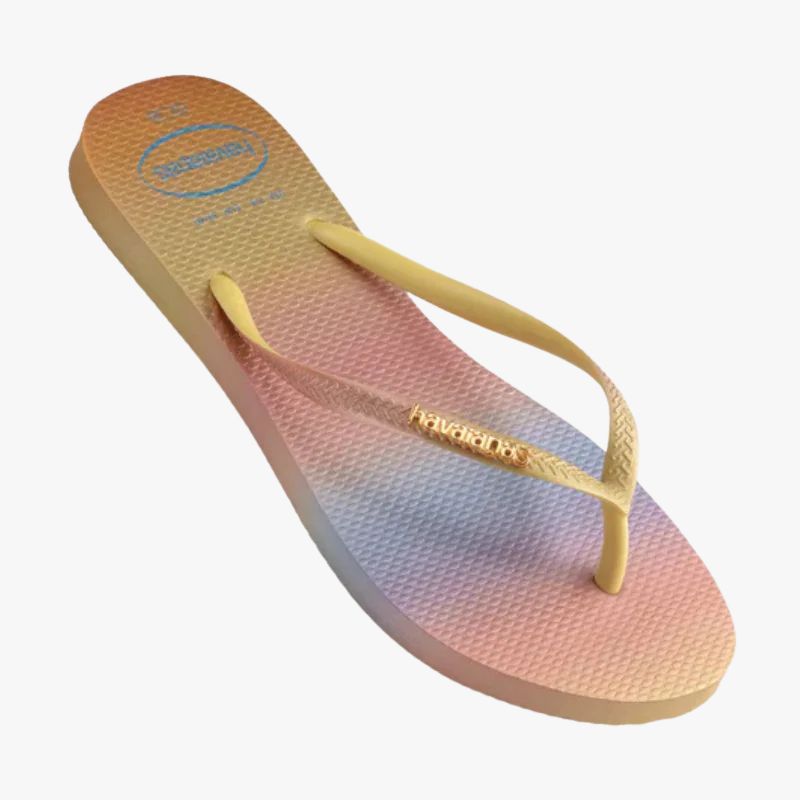 Havaianas Slim Metal Logo Gradient Thong