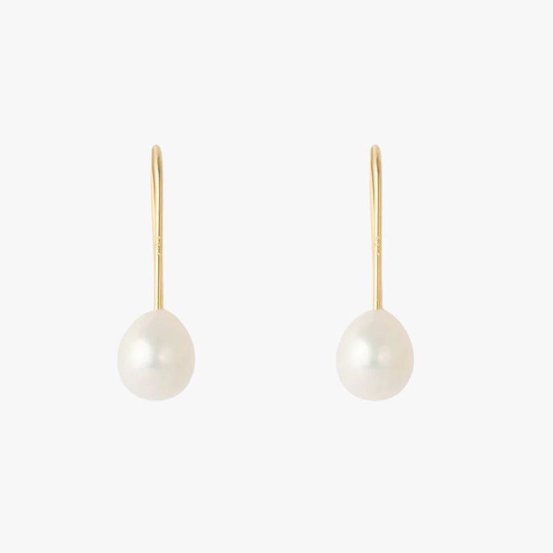 Izoa Daphne Earrings Gold Pearl