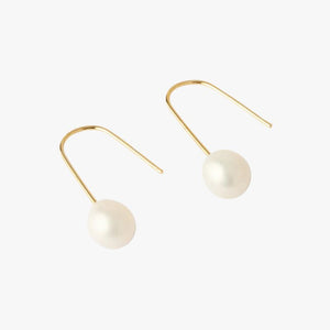 Izoa Daphne Earrings Gold Pearl
