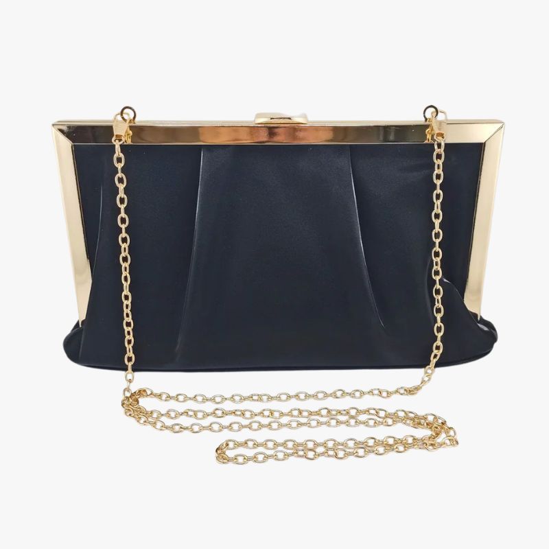 Izoa Gia Pleated Clutch Bag