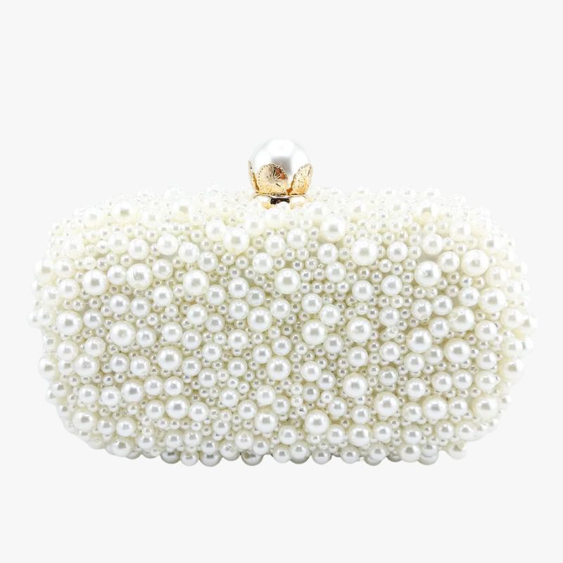 Izoa Cinderella Pearl Clutch