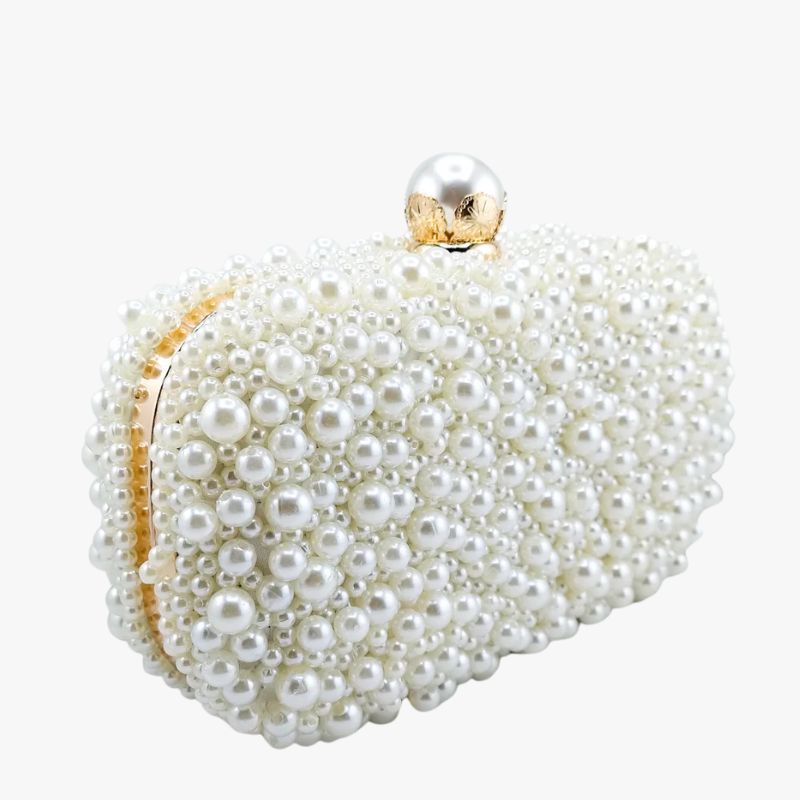 Izoa Cinderella Pearl Clutch