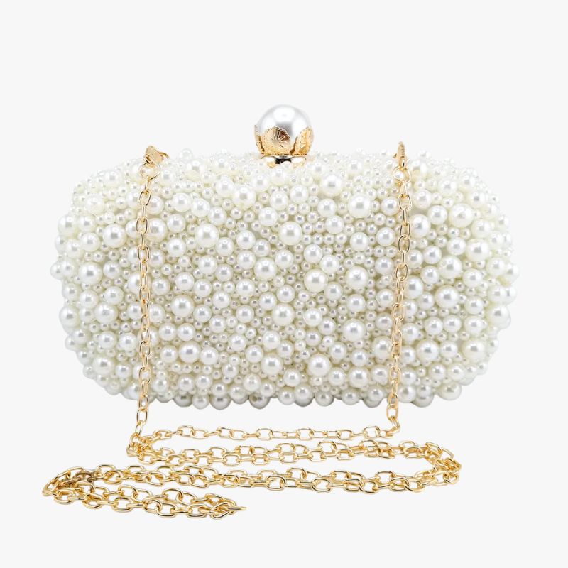 Izoa Cinderella Pearl Clutch