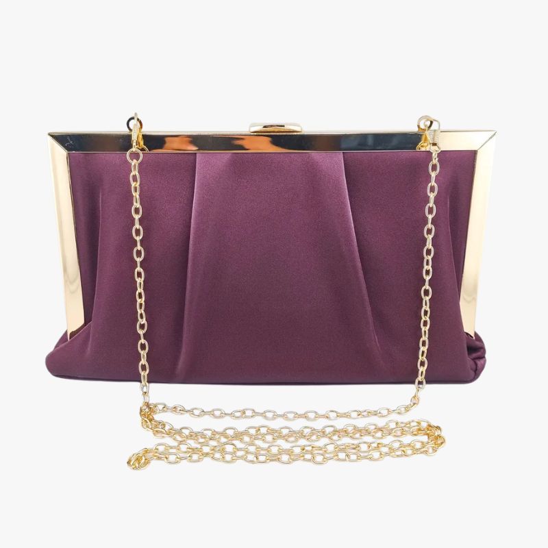 Izoa Gia Pleated Clutch Bag