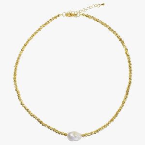 Izoa Amarae Pearl Necklace Gold