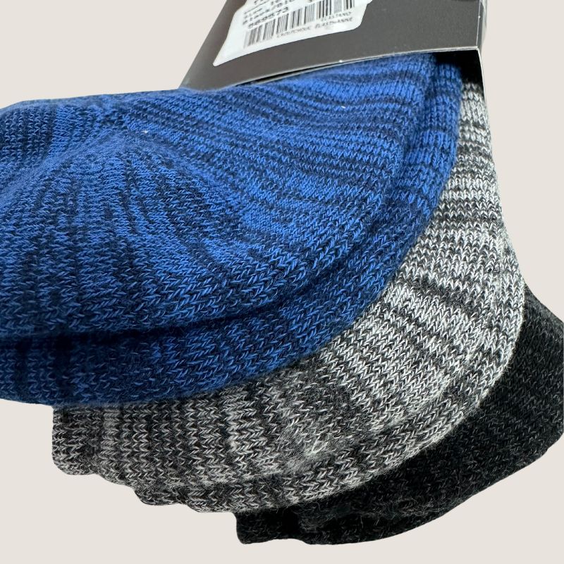 Skechers 3pack Unisex 1/2 Terry No Show Socks