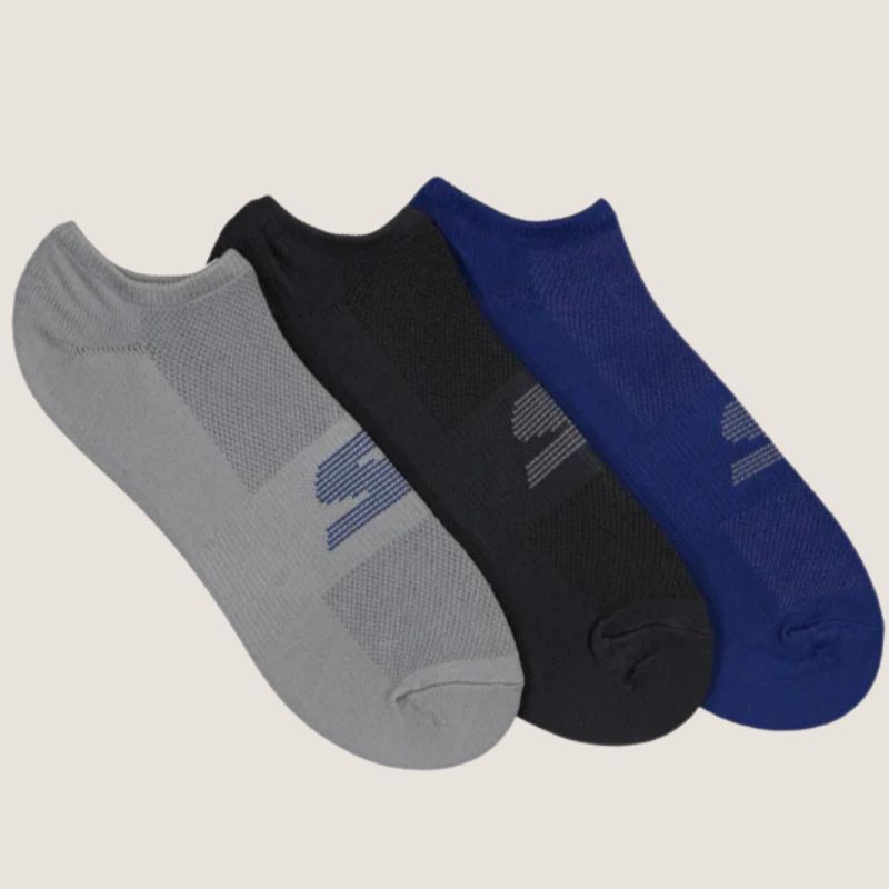 Skechers Mens 3pk Micro Non Terry No Show Liner