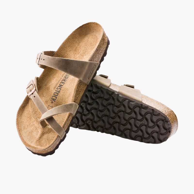 Birkenstock Mayari Oiled Leather Regular ( Classic Footbed + Suede Lined)