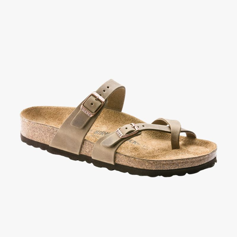 Birkenstock Mayari Oiled Leather Regular ( Classic Footbed + Suede Lined)