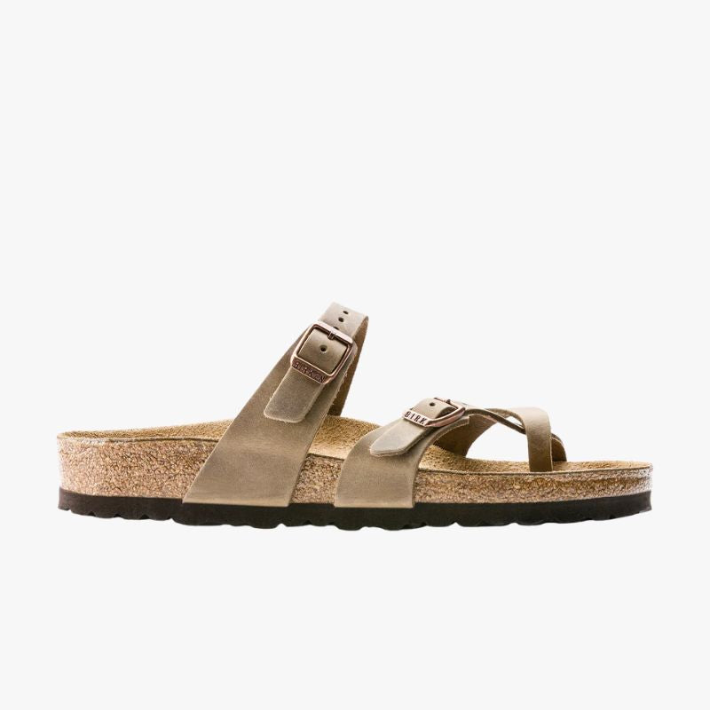 Birkenstock Mayari Oiled Leather Regular ( Classic Footbed + Suede Lined)