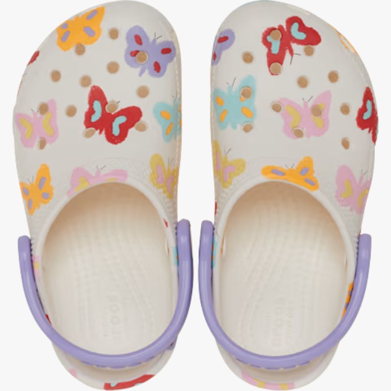 Crocs Toddler Classic Butterfly Graphic Clog