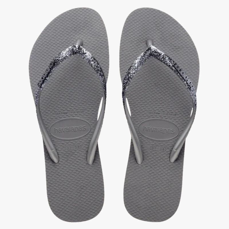 Havaianas Slim Metal Logo Glitter II Thong