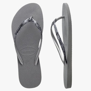 Havaianas Slim Metal Logo Glitter II Thong