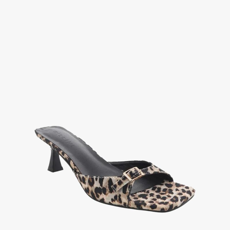 Billini Tilden Leopard Satin Heel