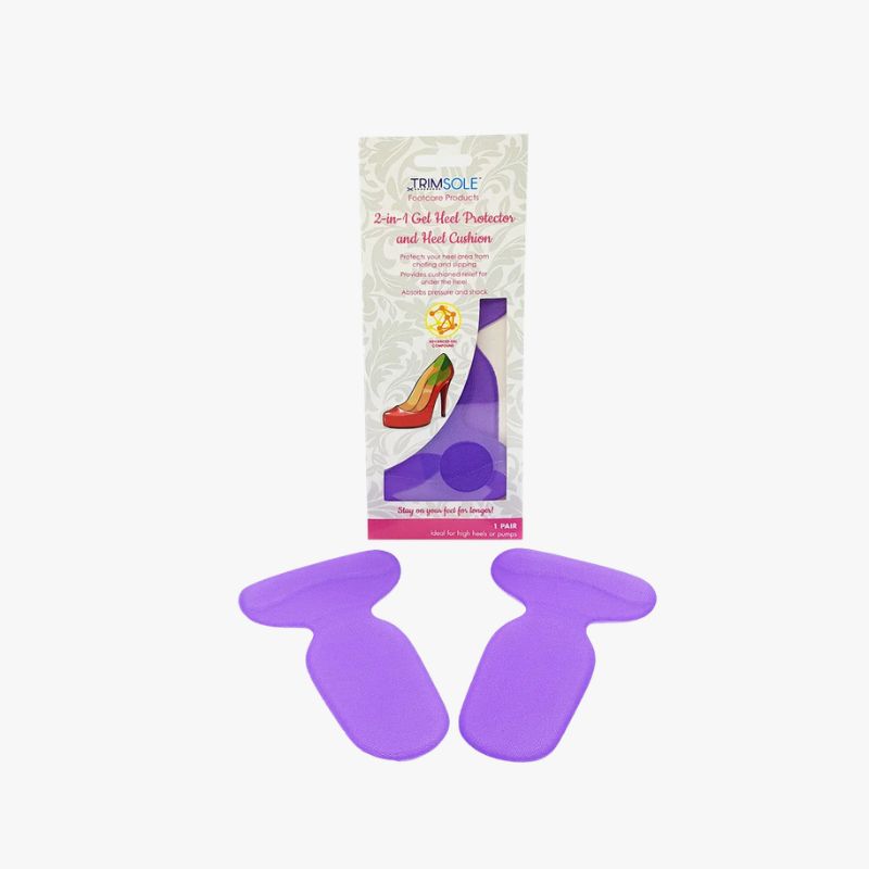 Trimsole Womens 2 in 1 Gel Heel Protector & Cushion
