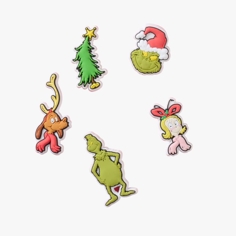 Crocs The Grinch 5 Pack Jibbitz Charms