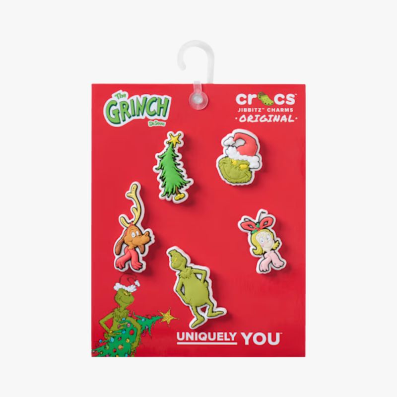 Crocs The Grinch 5 Pack Jibbitz Charms